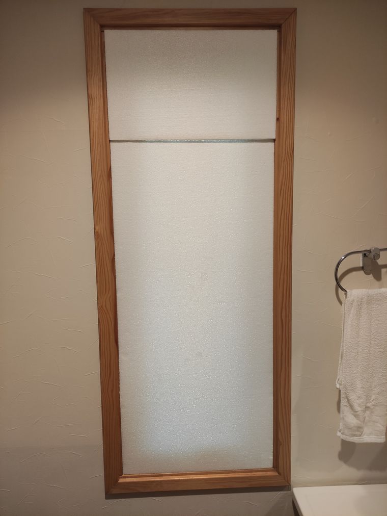 発泡スチロールの設置状況